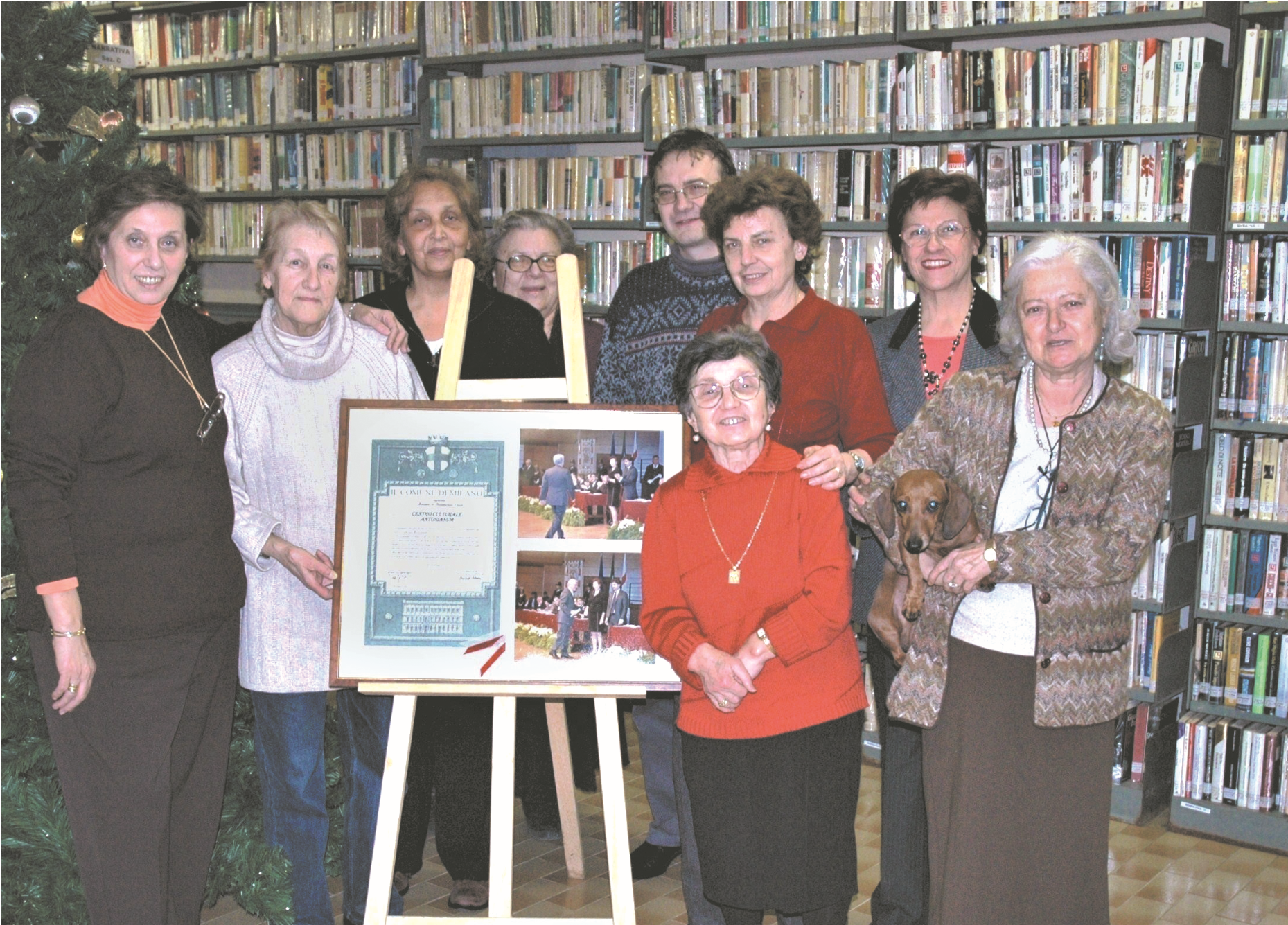 Lo staff della biblioteca del CCA nel 2007