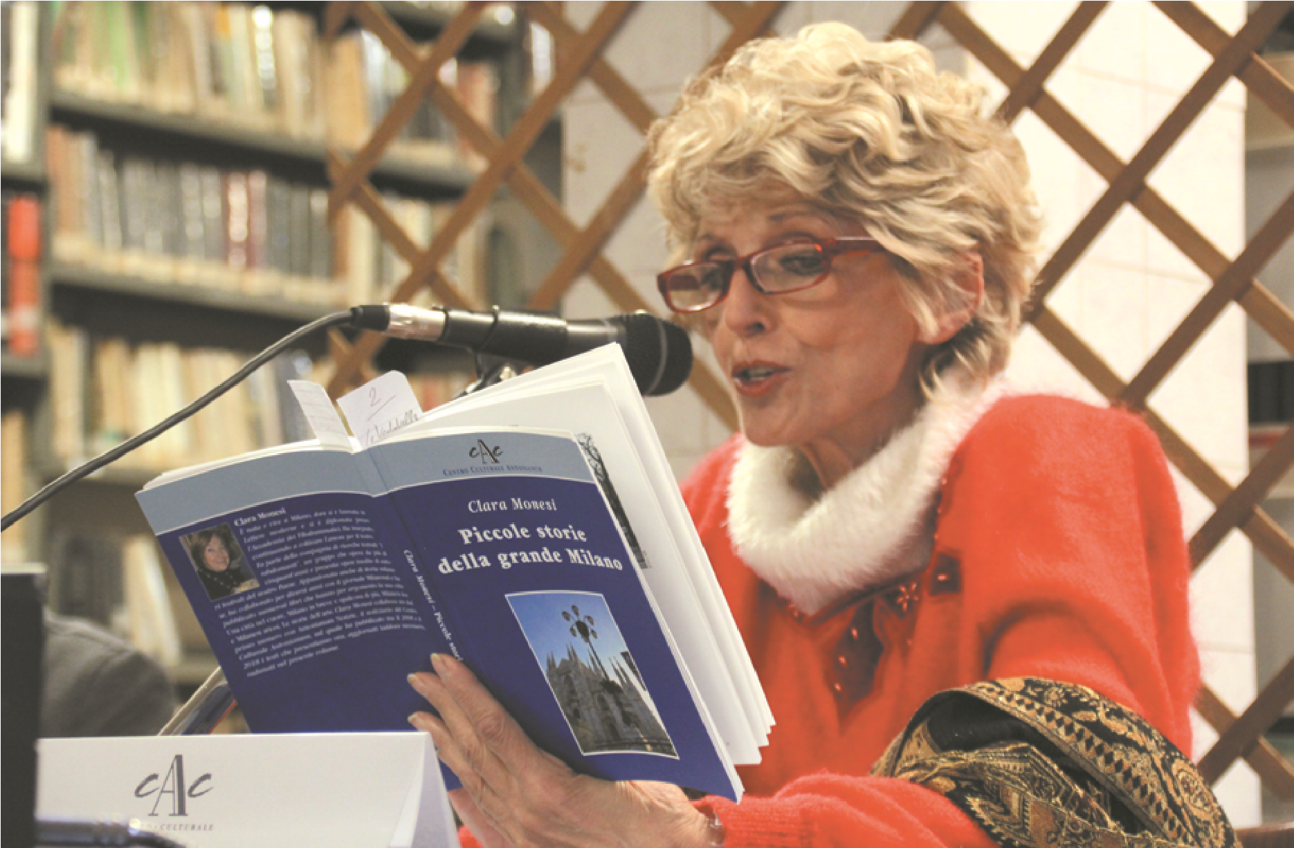 Maria Brivio durante la serata di inaugurazione del Fondo Milano