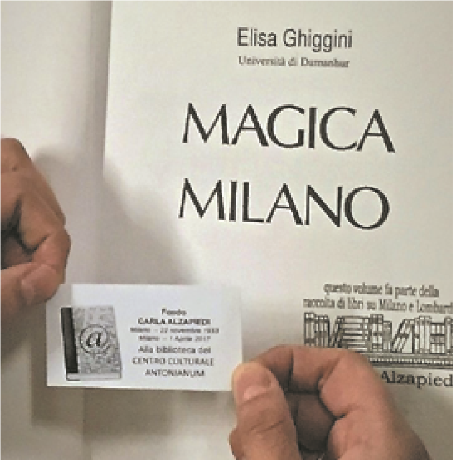 Lavoro di etichettatura dei volumi del Fondo Milano